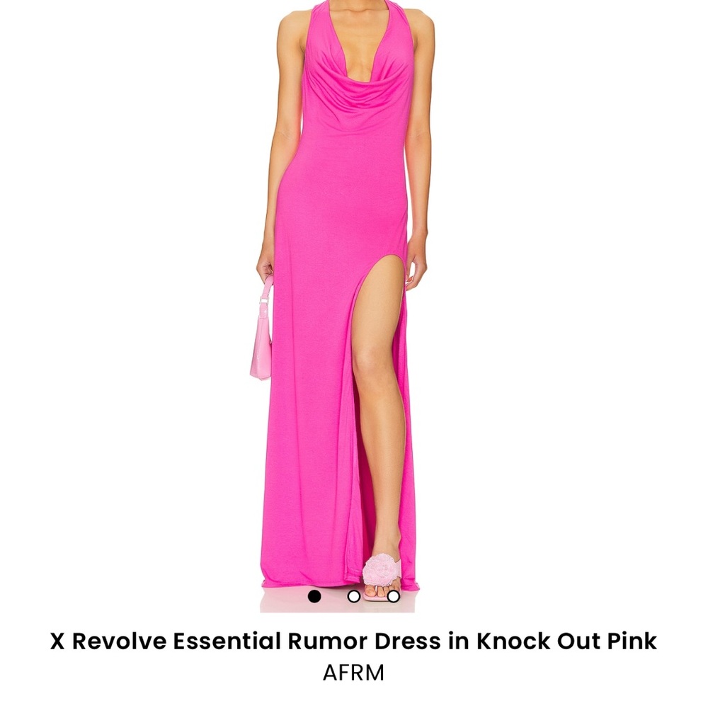 X Revolve Essential Rumor Dress in Knock Out Pink